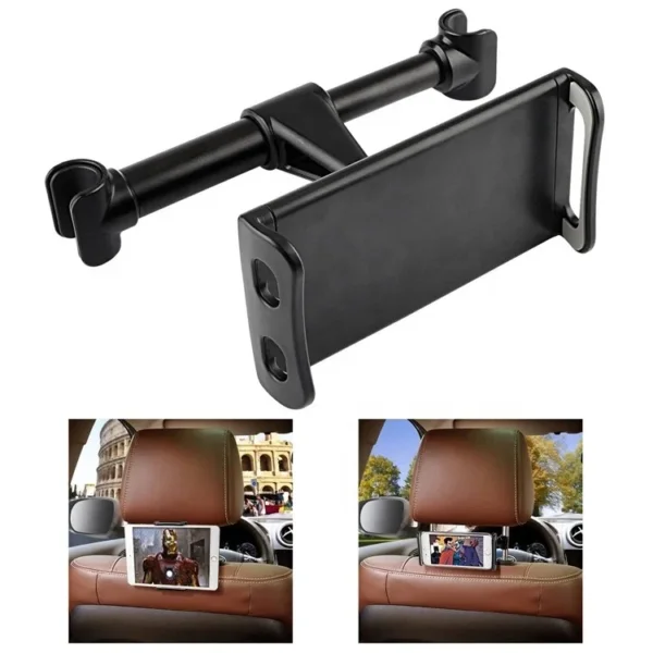 High Quality 360 Degree Rotation Backseat Car Mobile Phone Holder Rear Seat Pillow Support Bracket Headrest Tablet Mount For Car - Image 2