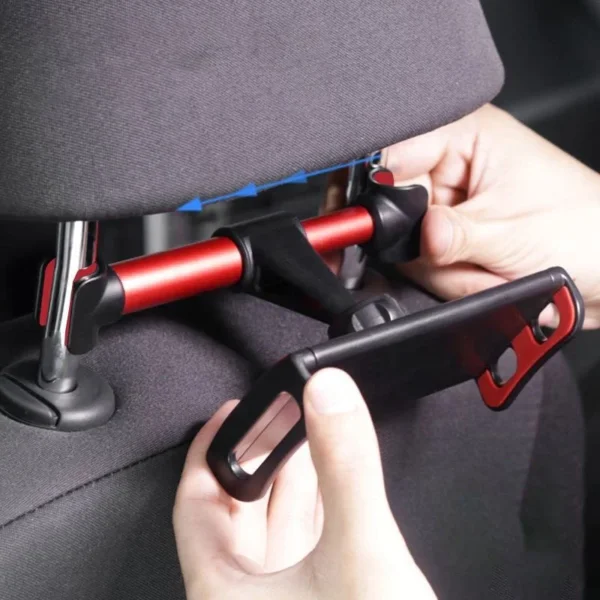 High Quality 360 Degree Rotation Backseat Car Mobile Phone Holder Rear Seat Pillow Support Bracket Headrest Tablet Mount For Car - Image 3