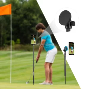Greatyyt phone holder for Golf Magnetic Golf Phone Holder Magsaf Mount Tripod Record Golf Swing - Training Aid Golf Accessories With Spike 1/4 Screw