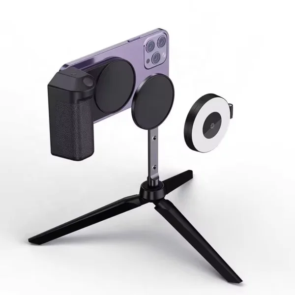 magsafe mount tripod Smartphone Selfie Booster Grip Photo Stabilizer Stand With Shutter Release Wireless Charging With Power Bank Phone Holder