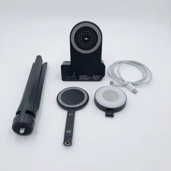 magsafe mount tripod Smartphone Selfie Booster Grip Photo Stabilizer Stand With Shutter Release Wireless Charging With Power Bank Phone Holder - Immagine 6