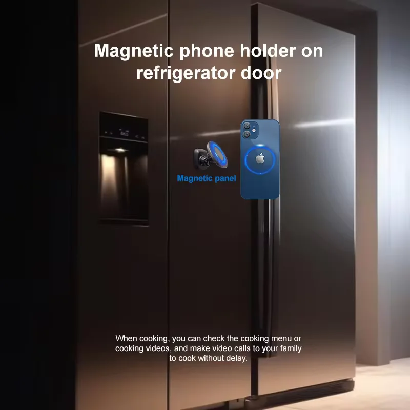 Gym Magnetic Phone Holder 2024 Practical Aluminum Alloy 360 Degree Rotation Converter Double Headed Portable Strong Magnetic Gym Phone Holder - Image 6